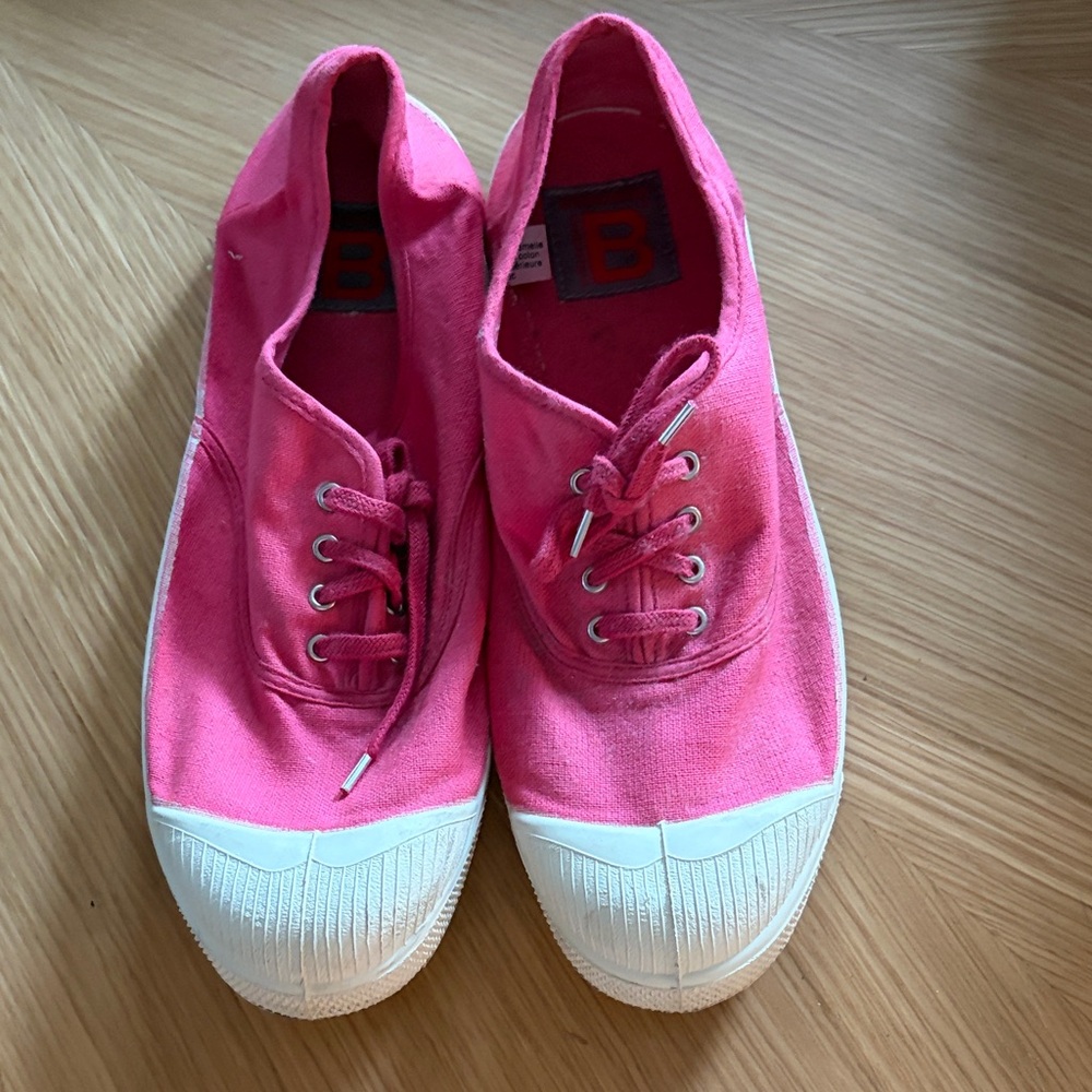 Bensimon Fuchsia Canvas Sneakers